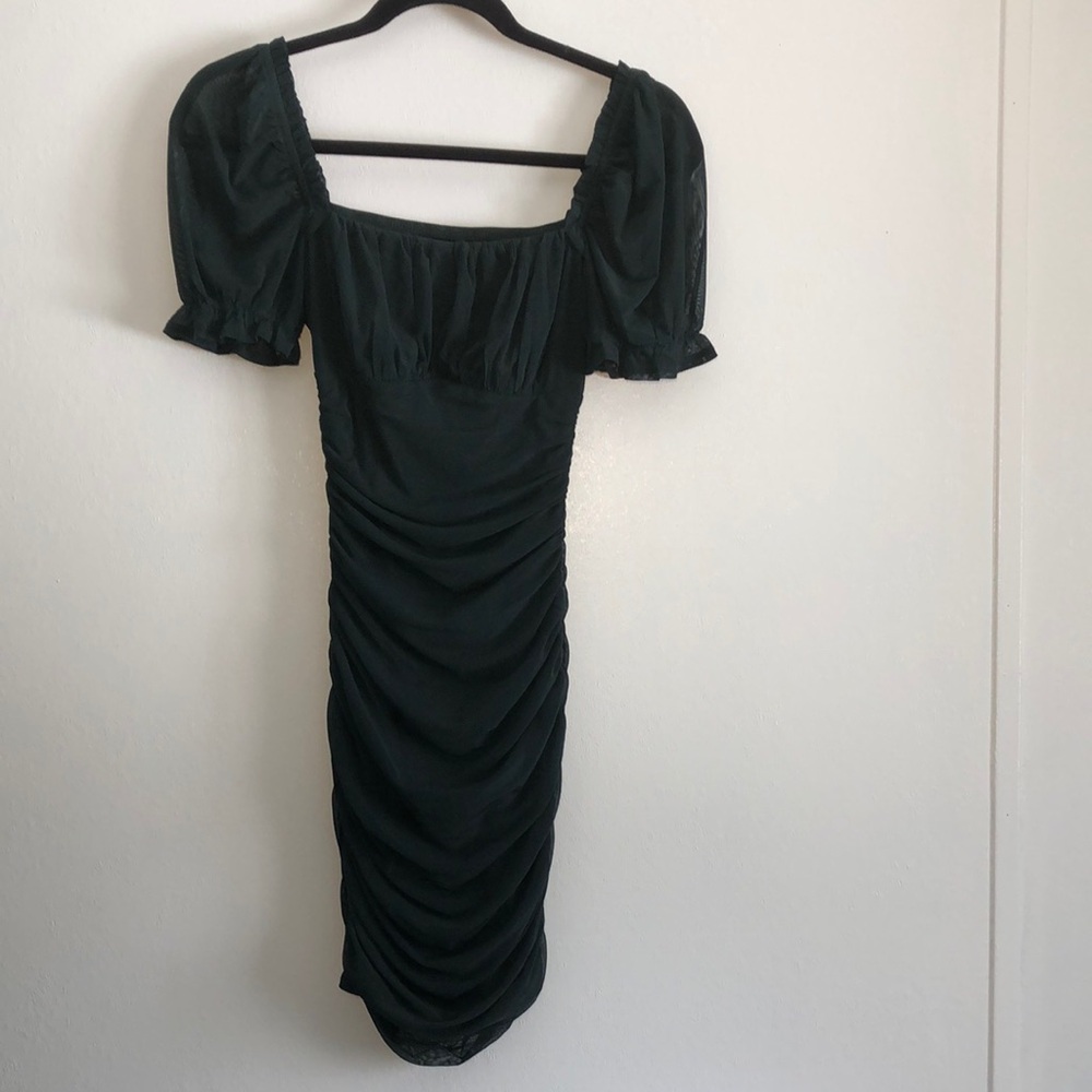 Windsor Womens Size XS Stretchy Elegant Green Mini Dress Form Fitting